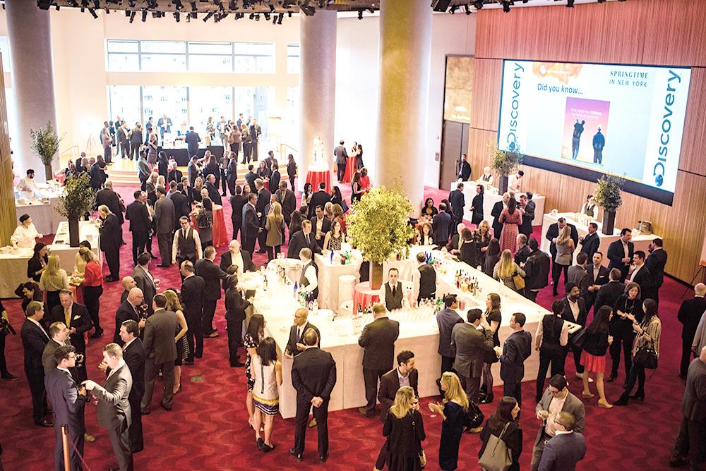 Group of people attending a gala